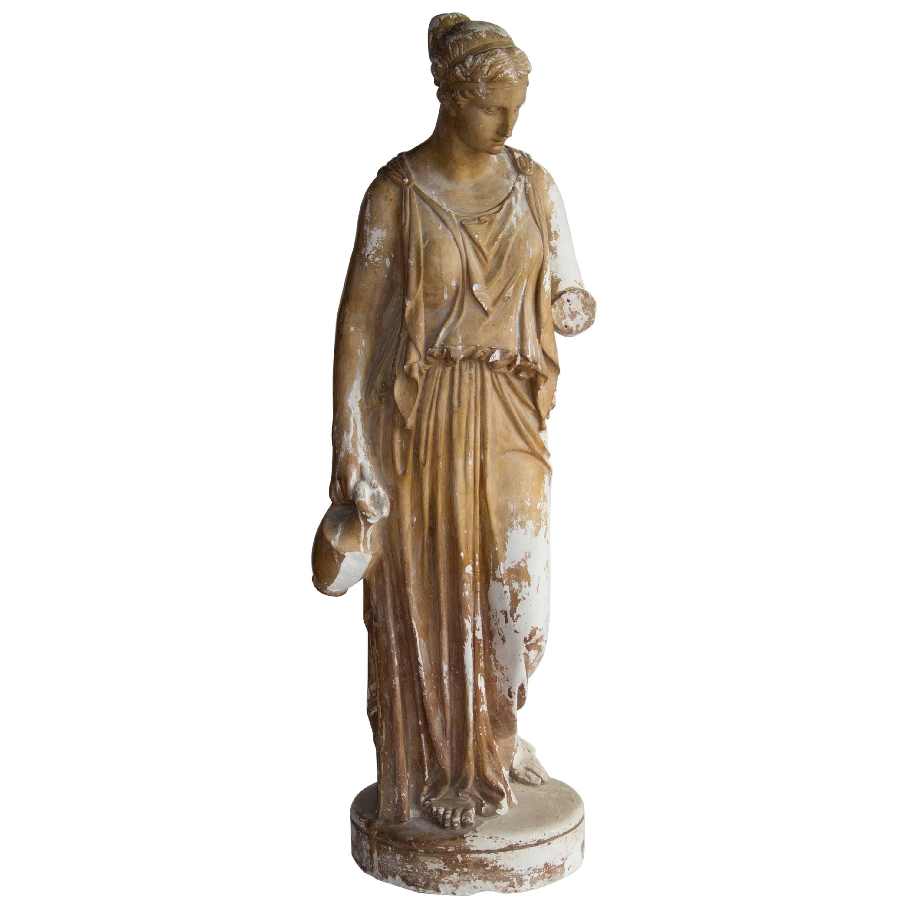 Antique Study in Plaster, Statue of Hebe