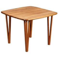 Danish Mid-Century Sofa Table in Cherrywood by Haslev