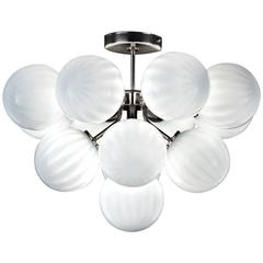 Italian Murano Glass Globes Chandelier 9