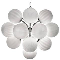 Italian Murano Glass Globes Chandelier 12