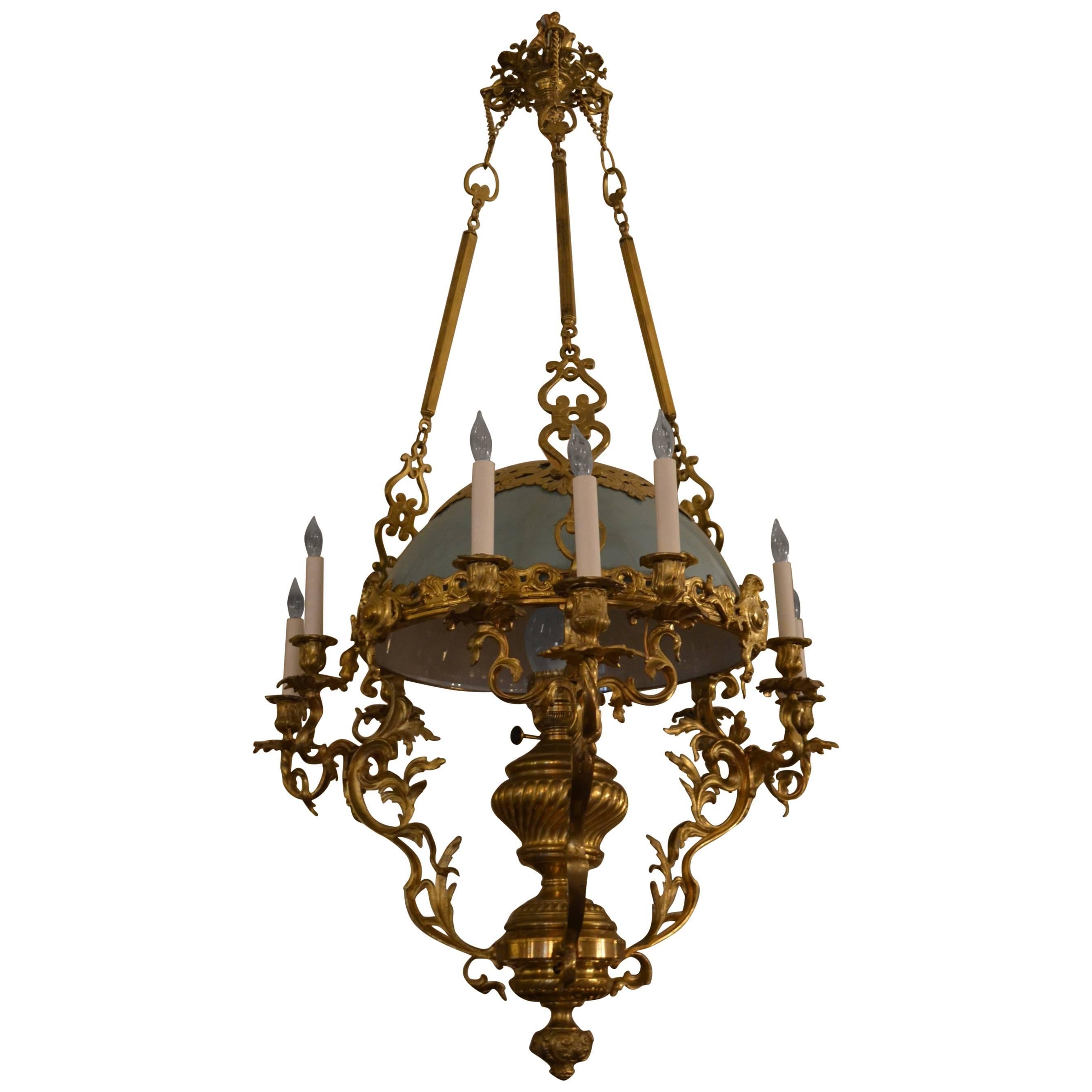 Antique Brass Suspension Oil Lantern