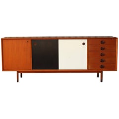 Vintage Danish Modern Credenza with Reversible Doors