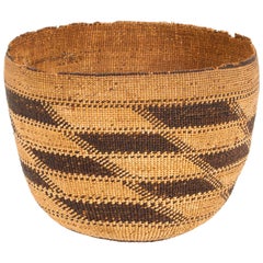 Native American Hupa Hat Basket