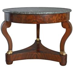 Early 19th Century Empire Period Mahogany Centre Table
