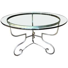 Provincial French Wrought Iron Centre Table, Pierre Deux, circa 1980