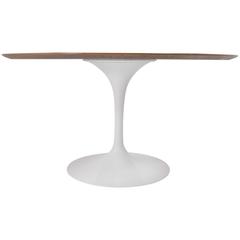 Knoll Tulip Table with Walnut Top