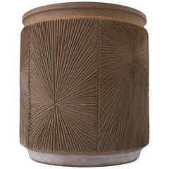 Robert Maxwell Earthgender Glazed Cylindrical Planter