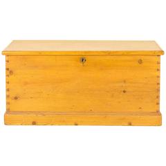 Blanket Box Pine Chest Victorian Coffer