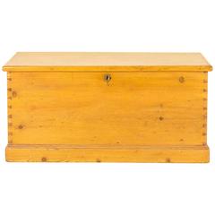 Blanket Box Pine Chest Victorian Coffer