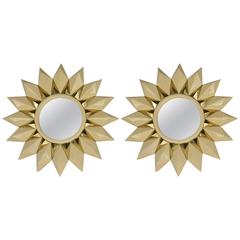 Pair of Sunburst Mirrors