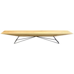 Brazilian Fratino Olivat Wood "Prelude Bench" by Leonardo Bueno