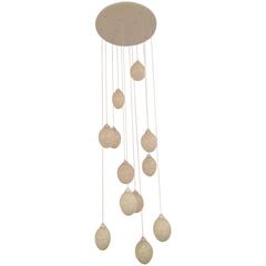 Belleville Chandelier, White, Round Model 6