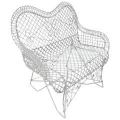 Wire Mesh Loveseat Settee Outdoor Bench 7