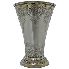 Mid-18th Century Antique Swedish Silver Large Beaker Harnosand A.V Holt