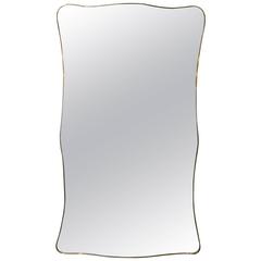 Huge Italian Brass Mirror, circa 1960 12