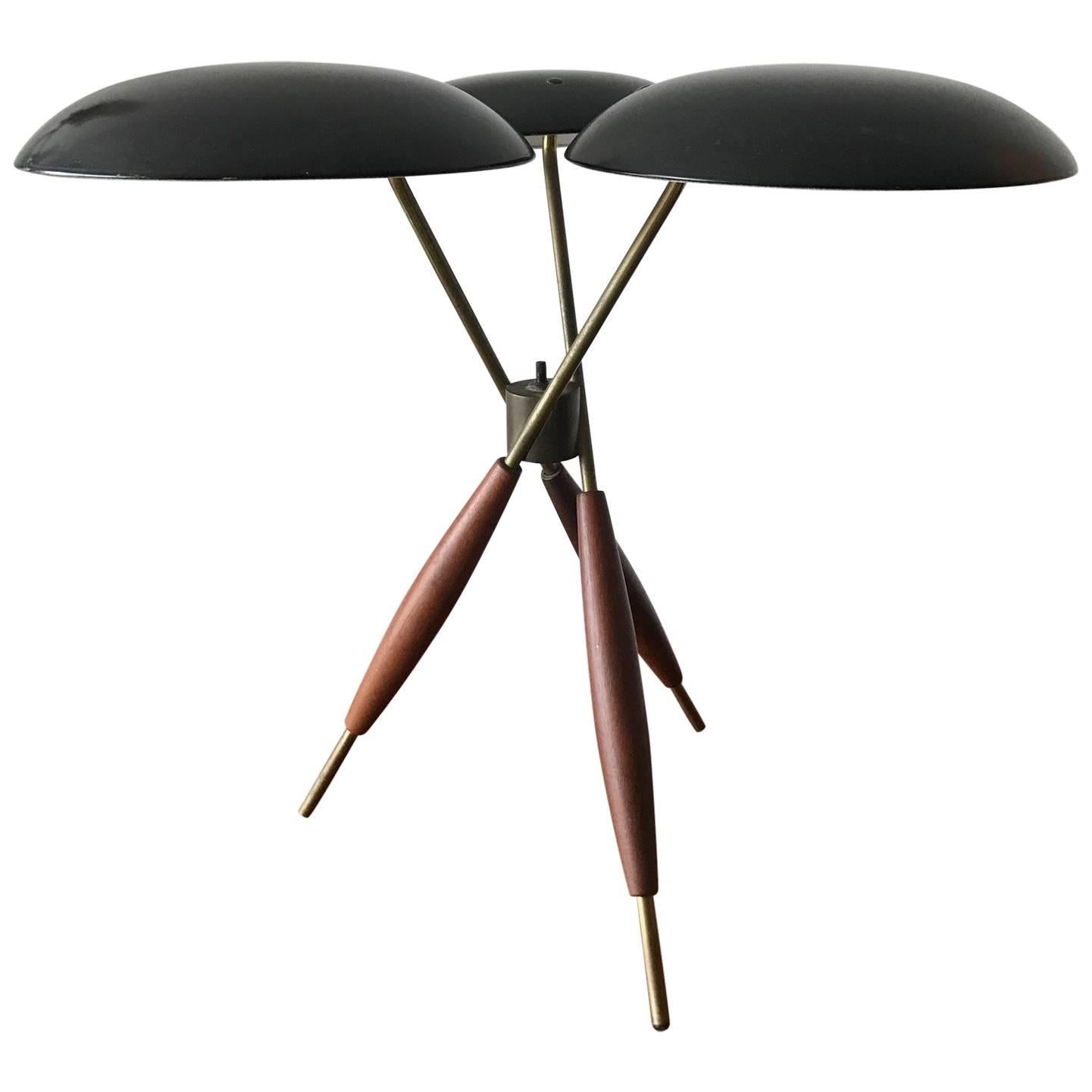 Gerald Thurston for Lightolier Tripod Table Lamp