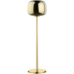 Dusk Dawn Lower Floor Lamp in Brass and Metalized Glass Designed by Branch