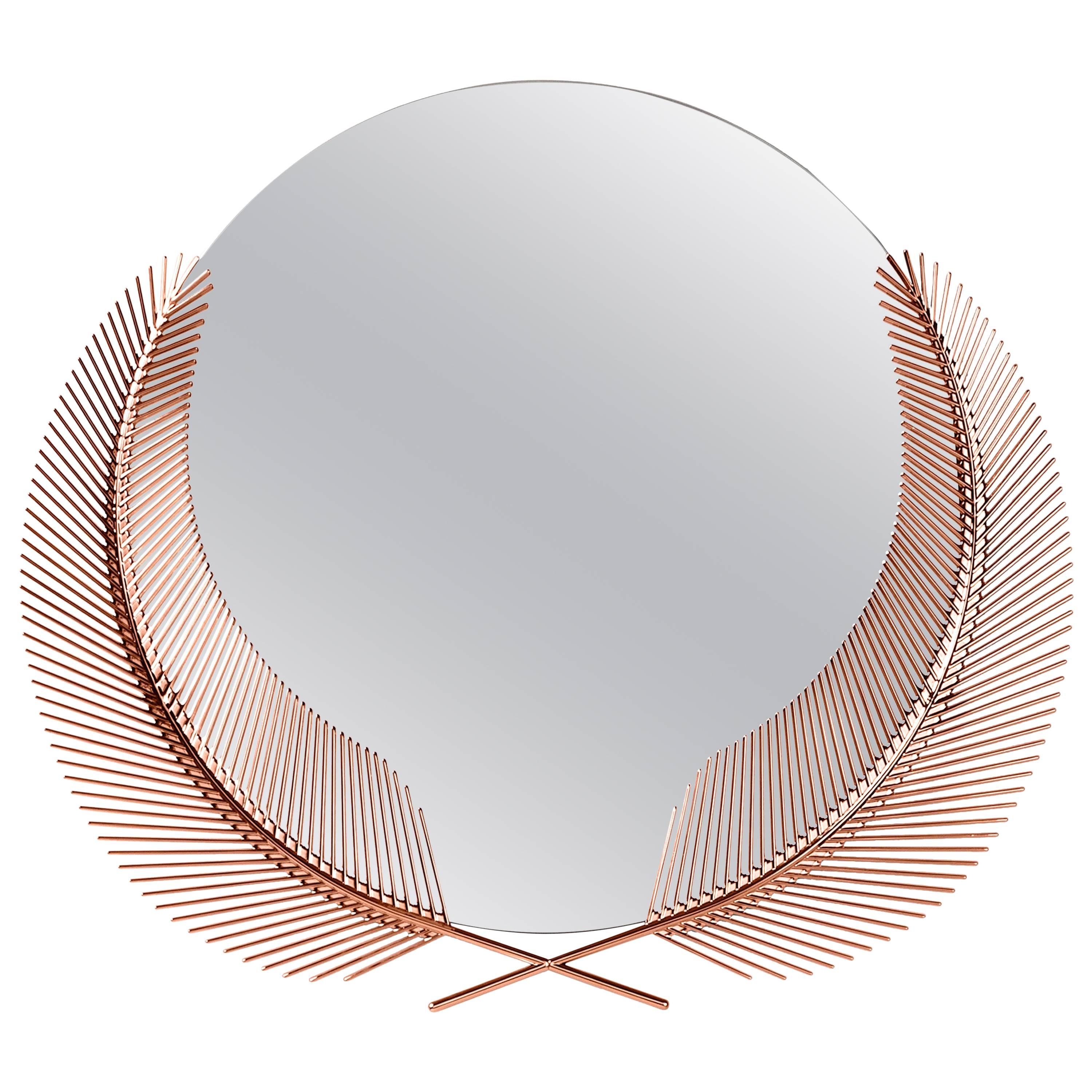 Sunset Rose Gold Mirror Designed by Nika Zupanc for Ghidini, 1961 For Sale