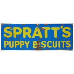 Antique Original Spratt’s Enamel Sign