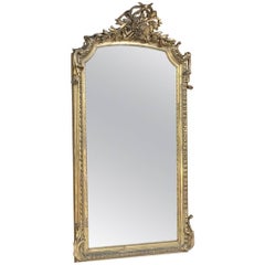 19th Century French Louis XVI Neoclassical Gilded Mirror
