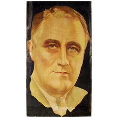 Political Lithograph of Franklin Roosevelt USA, 4' x7' circa 1930 9