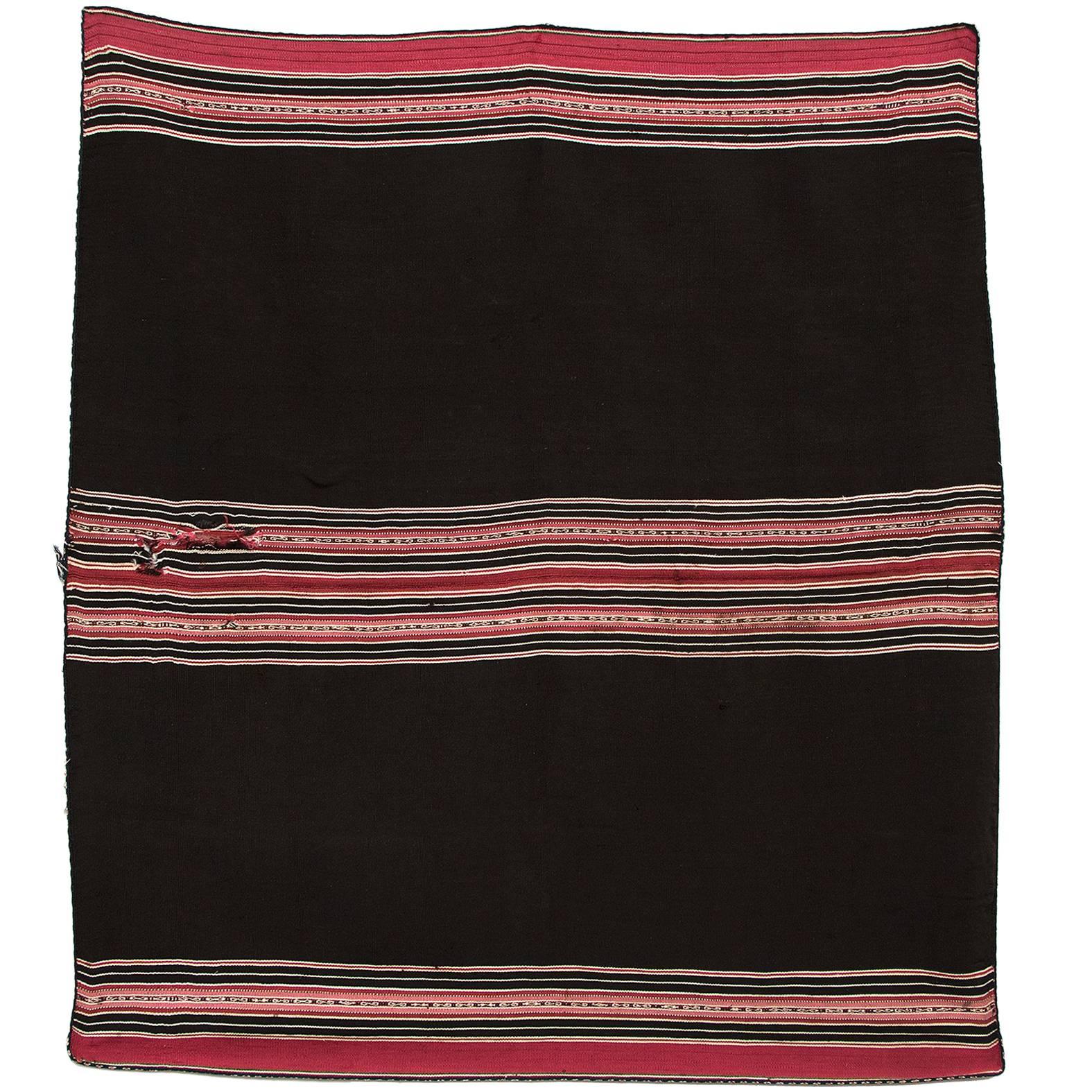 Bolivian Aymara Aguayo Textile Woven of Camelid Wool, Mid-19th Century