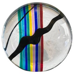 Vintage Livio Seguso for Oggetti Colorful Glass Sculpture