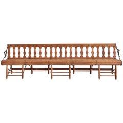 Antique Victorian Train Bench