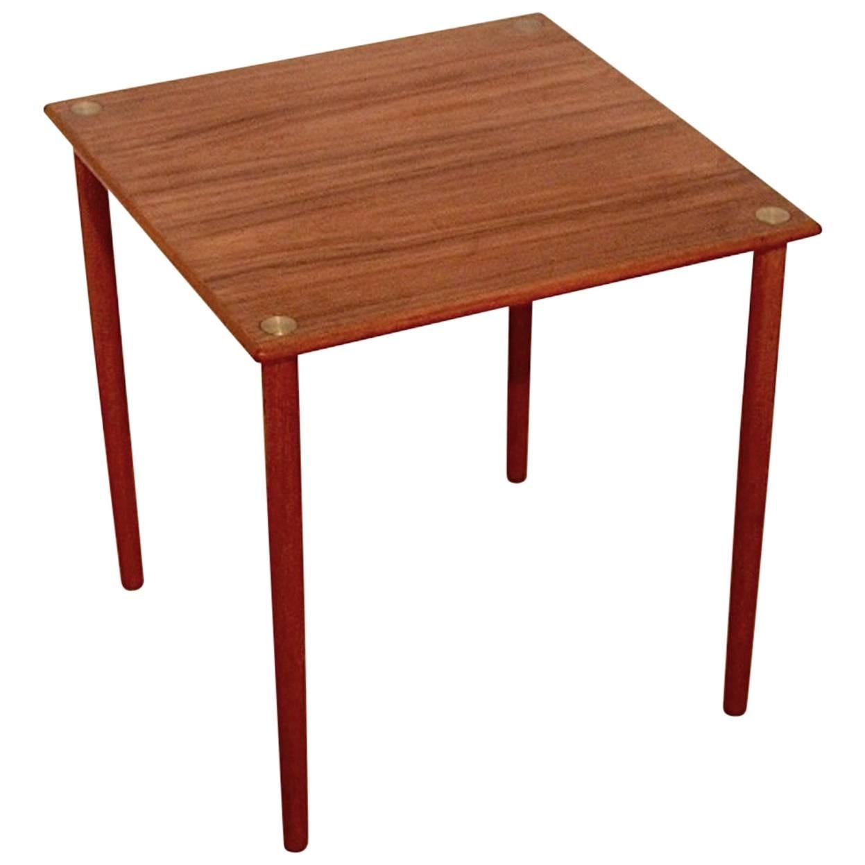 Danish Mid-Century Teak Side Table by Georg Petersens GP Farum, 1960s For Sale