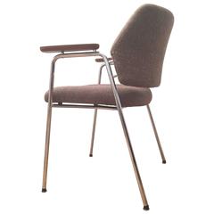 German Mid-Century Walter Knoll Office or Dining Armchair in Wool, 1960s