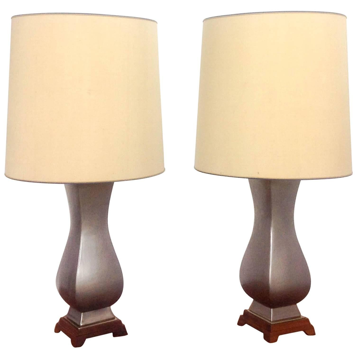 Two Gerald Thurston Table Lamps for Lightolier, 1960s