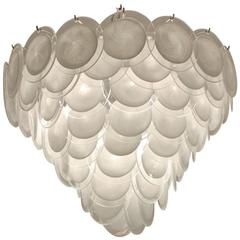Classic Rullati Chandelier, Vistosi 1970 Attribution, Large and Oustanding