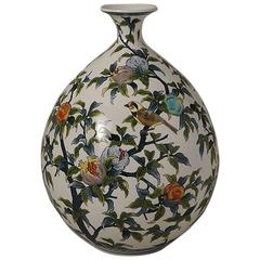 Ovoid Japanese Contemporary Porcelain Vase by Sho-un, Master Artist 12