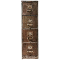 Antique 20th Century Metal Haberdashery Filing Cabinet