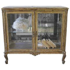 Louis XV Style Giltwood Display with Marble Top