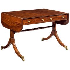 Antique Elegant Regency Mahogany Sofa Table