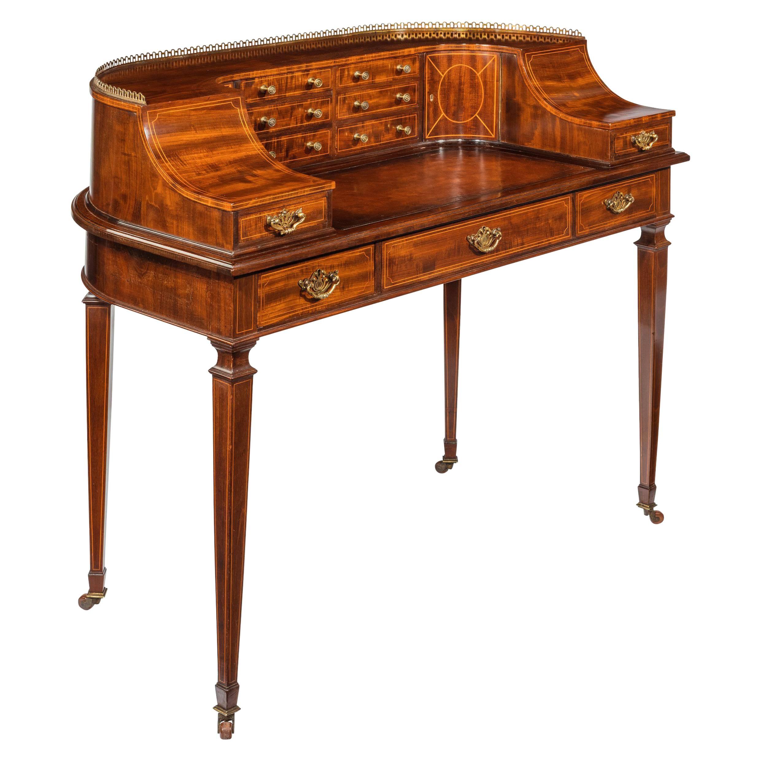 Fine 19th Century Mahogany Carlton House Desk