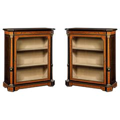 Fine Pair of 19th Century Antique Pier Cabinets 6