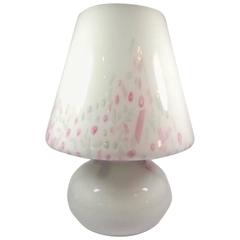 Funfetti Murano Art Glass Mushroom Lamp