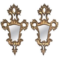 Pair of 19th Century Gilded Venetian Wall Mirror