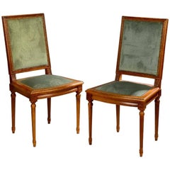 20th Century Pair of French Side Chairs in Louis XVI Style