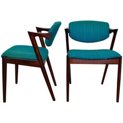 Kai Kristiansen Pair of Rosewood Chairs Model 'Z' 42, 1956, Denmark 1