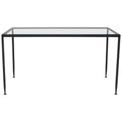 Hand-Forged Hammered Finish Wrought Iron Modernist Coffee Table 4