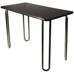 Deco Tubular Console Table or Small Desk by Royal Chrome 10