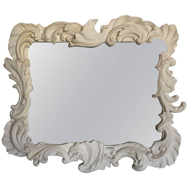 Fabulous Vintage Large Plaster Mirror, Vintage Plaster Frame Mirror