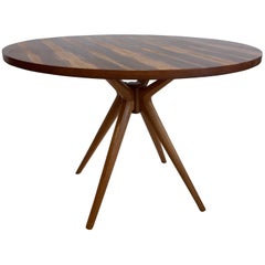 Osvaldo Borsani T40 Centre or Dining Table with Rosewood Top