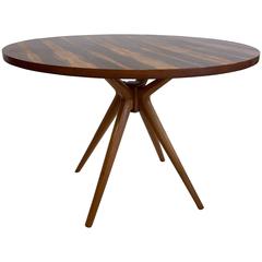 Osvaldo Borsani T40 Centre or Dining Table with Rosewood Top