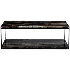 CA2TS Contemporary Handcrafted Minimalist Table with Interchangeable Stone Tops