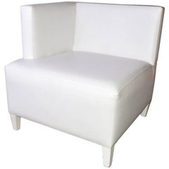 Contemporary Single Arm Corner Club Chair