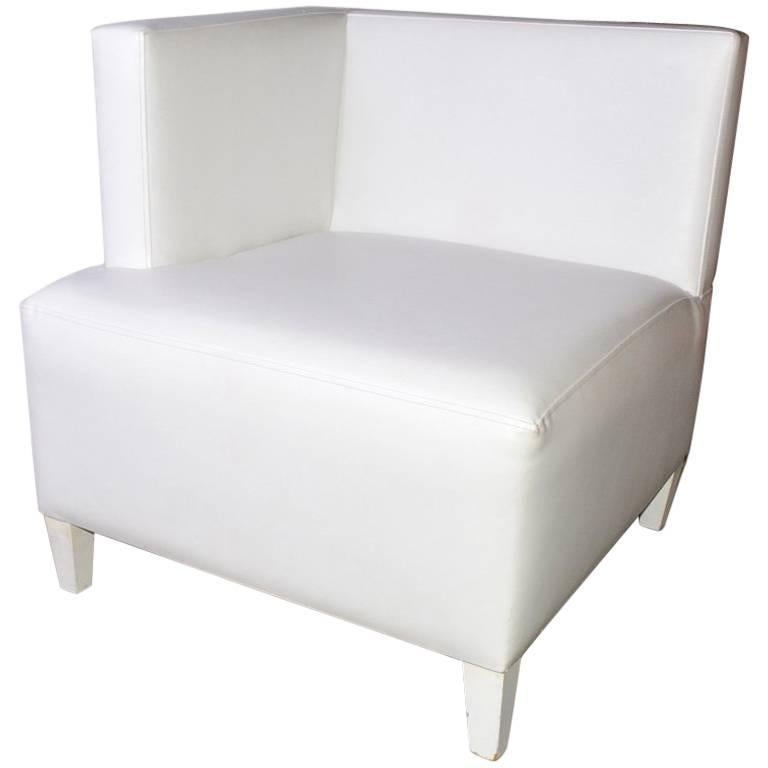 Contemporary Single Arm Corner Club Chair For Sale